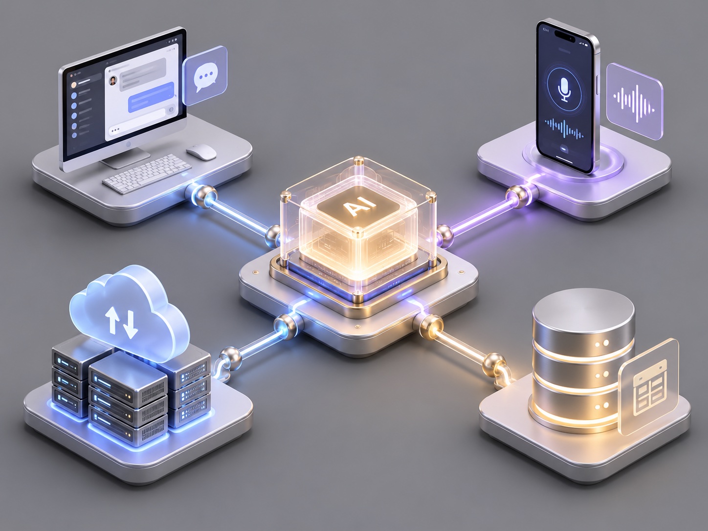 OpenAI Dots cross-platform integration linking desktop chat, mobile voice, cloud sandbox servers and data tools to one AI agent
