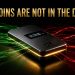 Brushed metal signing device on a black surface with gold light along its edge and green and red network traffic passing around it