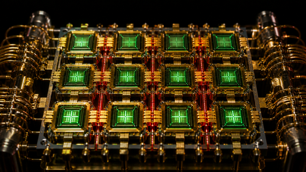 Small High Performance Chiplets Connect Together To Form Larger Quantum Computer System